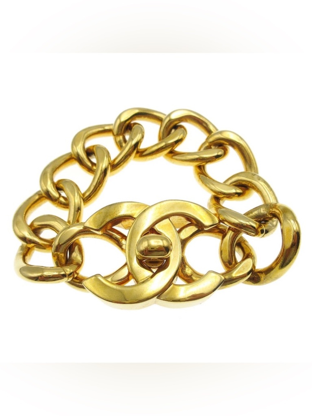 Chanel turn lock bracelet | Gold plated